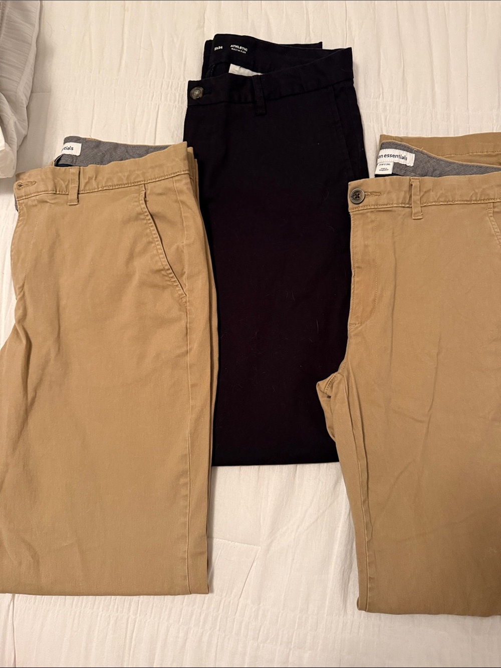Men's Chino Pants - Black and Khaki